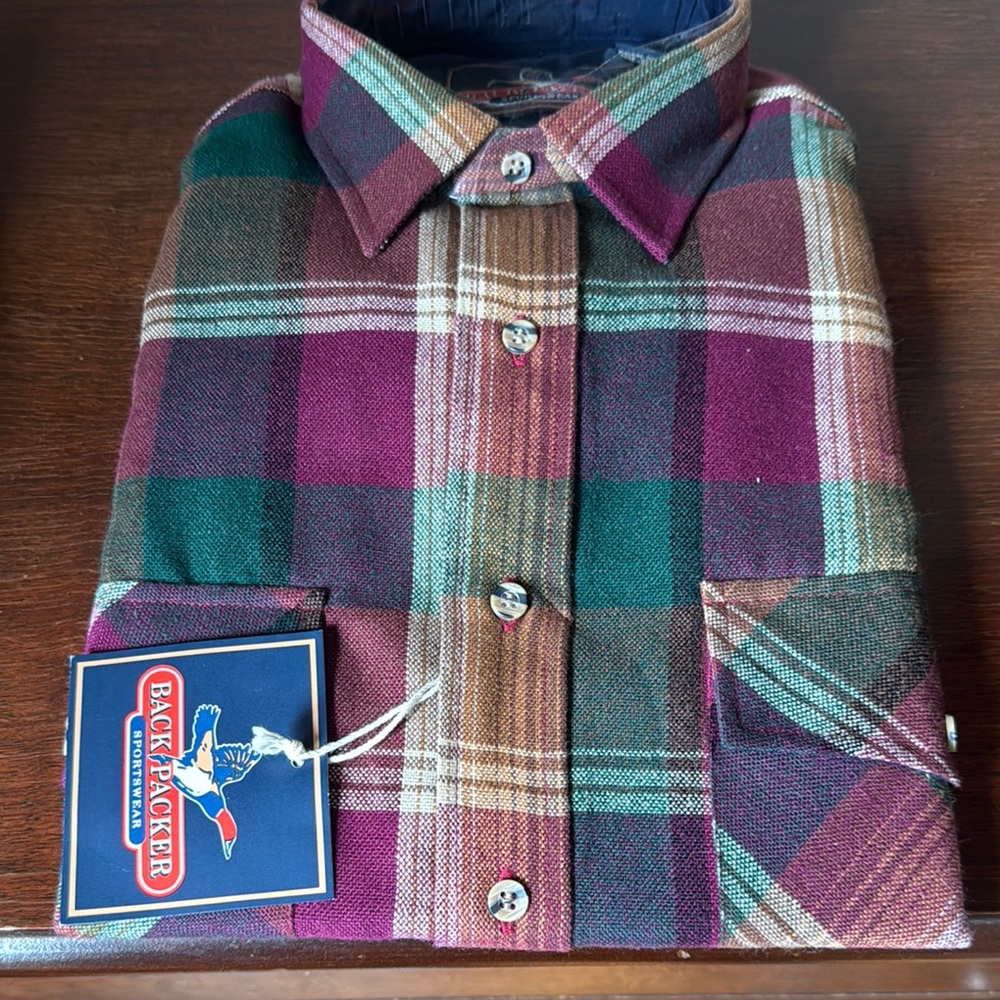 Medium Vintage Sportswear outdoor plaid shirt